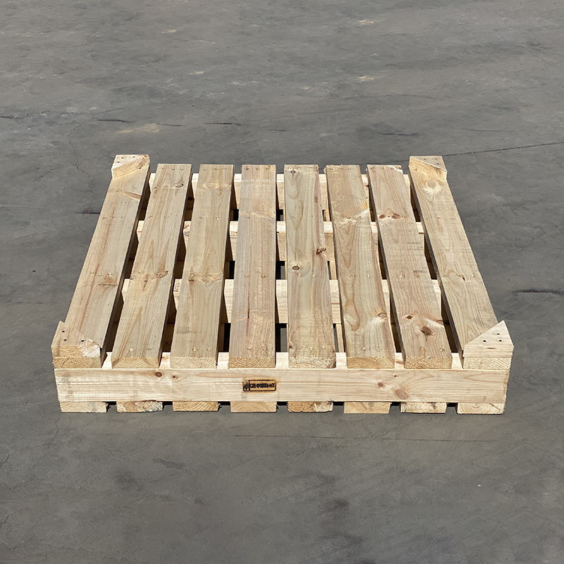 Fumigation Free Export Wood Pallet Moisture Proof Warehouse Forklift Card Board Two Way Logistics Wooden Frame - Customized Size
